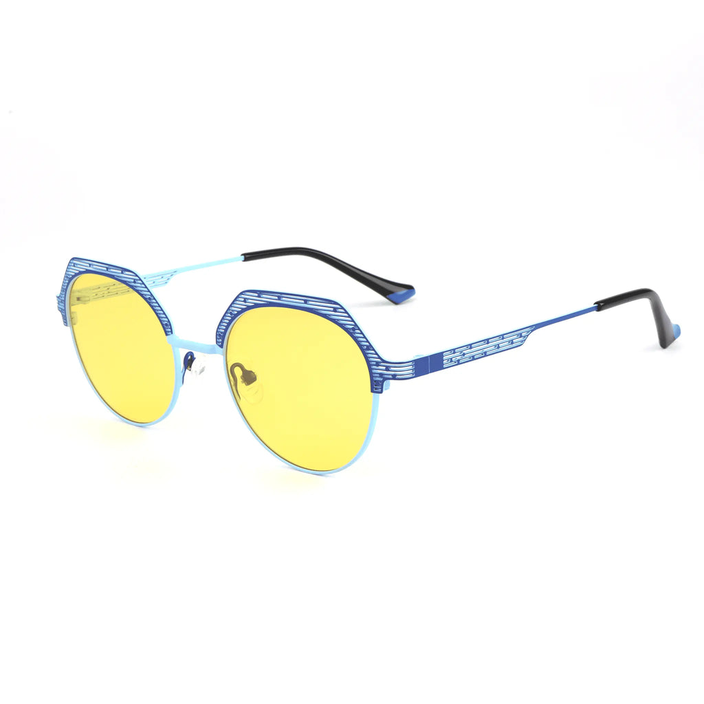 Occhiali rotondi in metallo modello JC-86791 - Produttore Joyiris