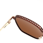 Occhiali in metallo geometrico modello JC-86871 - Produttore Joyiris
