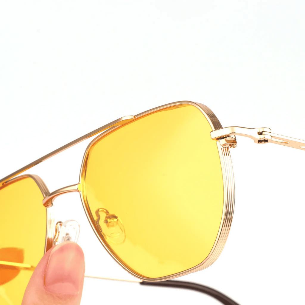 Occhiali in metallo geometrico modello JC-87031 - Produttore Joyiris