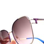 Occhiali da vista in metallo modello Cat-Eye JC-88641 - Produttore Joyiris