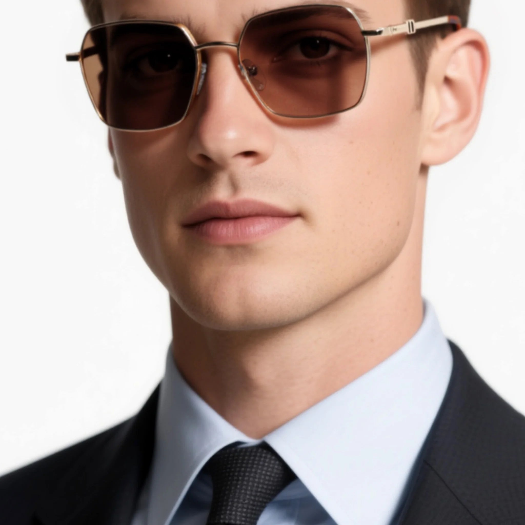 Occhiali da sole geometrici in metallo JT-GL8623 - Joyiris Eyewear