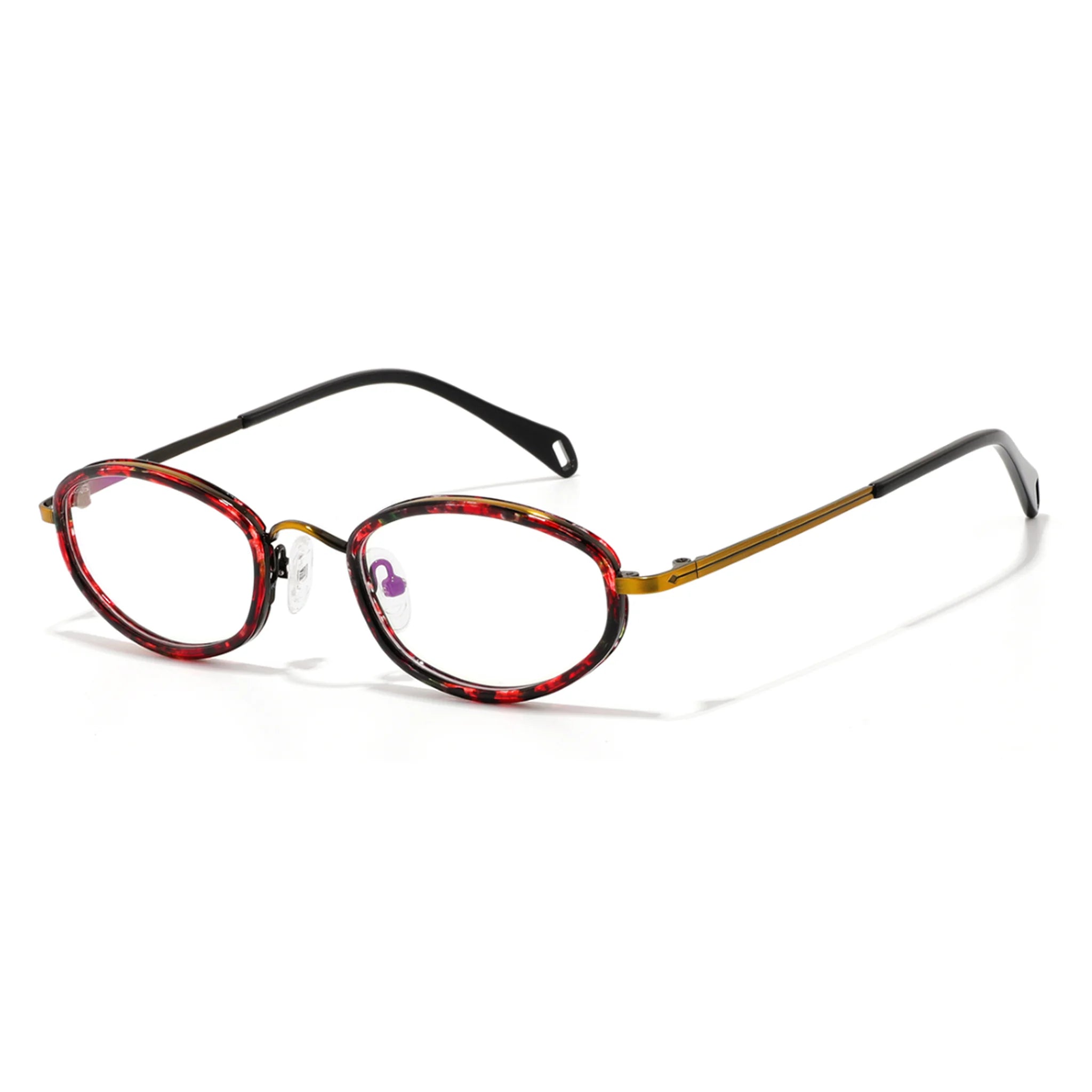 Montatura ovale in acetato e metallo JT-GL9049 - Joyiris Eyewear