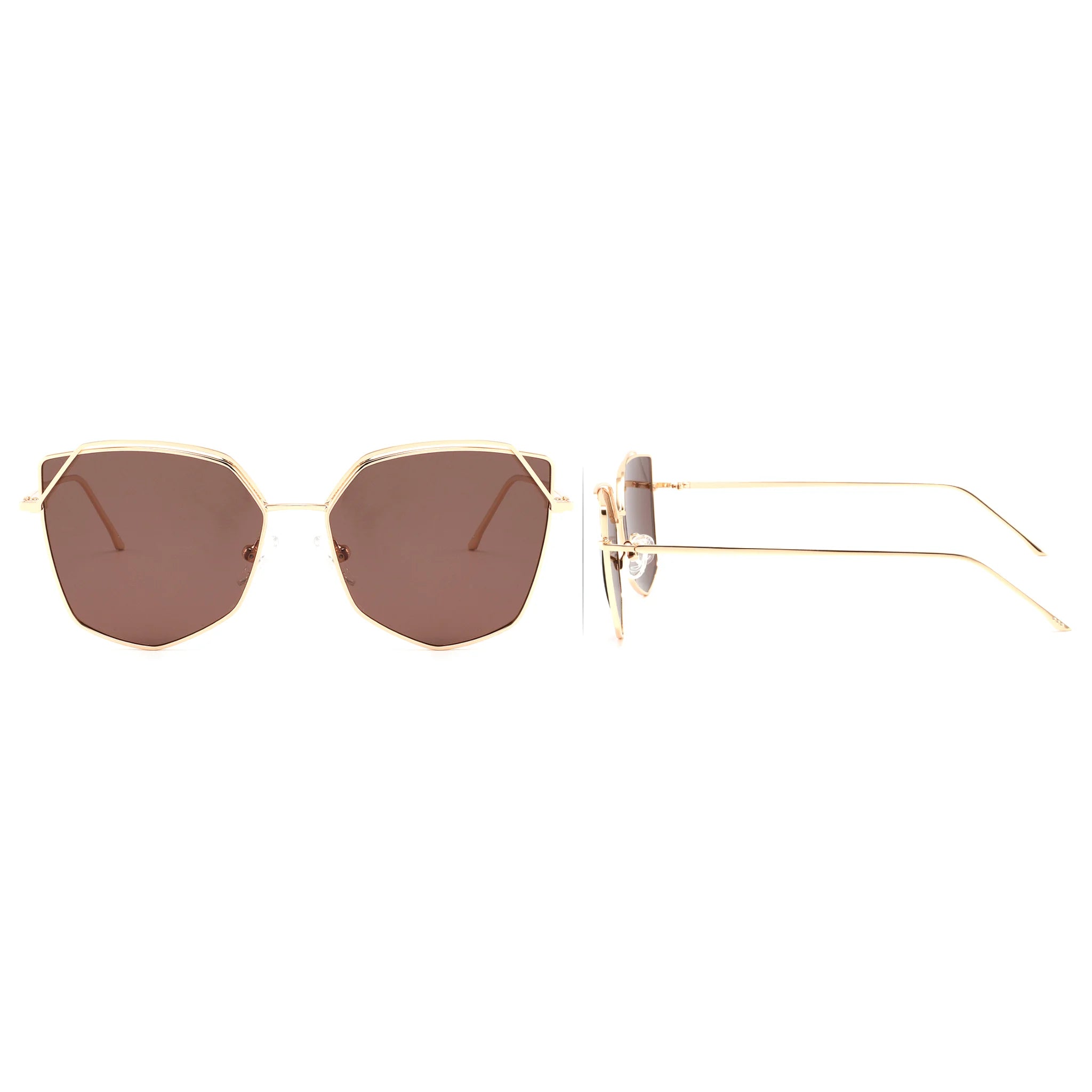 Occhiali da sole geometrici in metallo JT-GLT8614 - Joyiris Eyewear