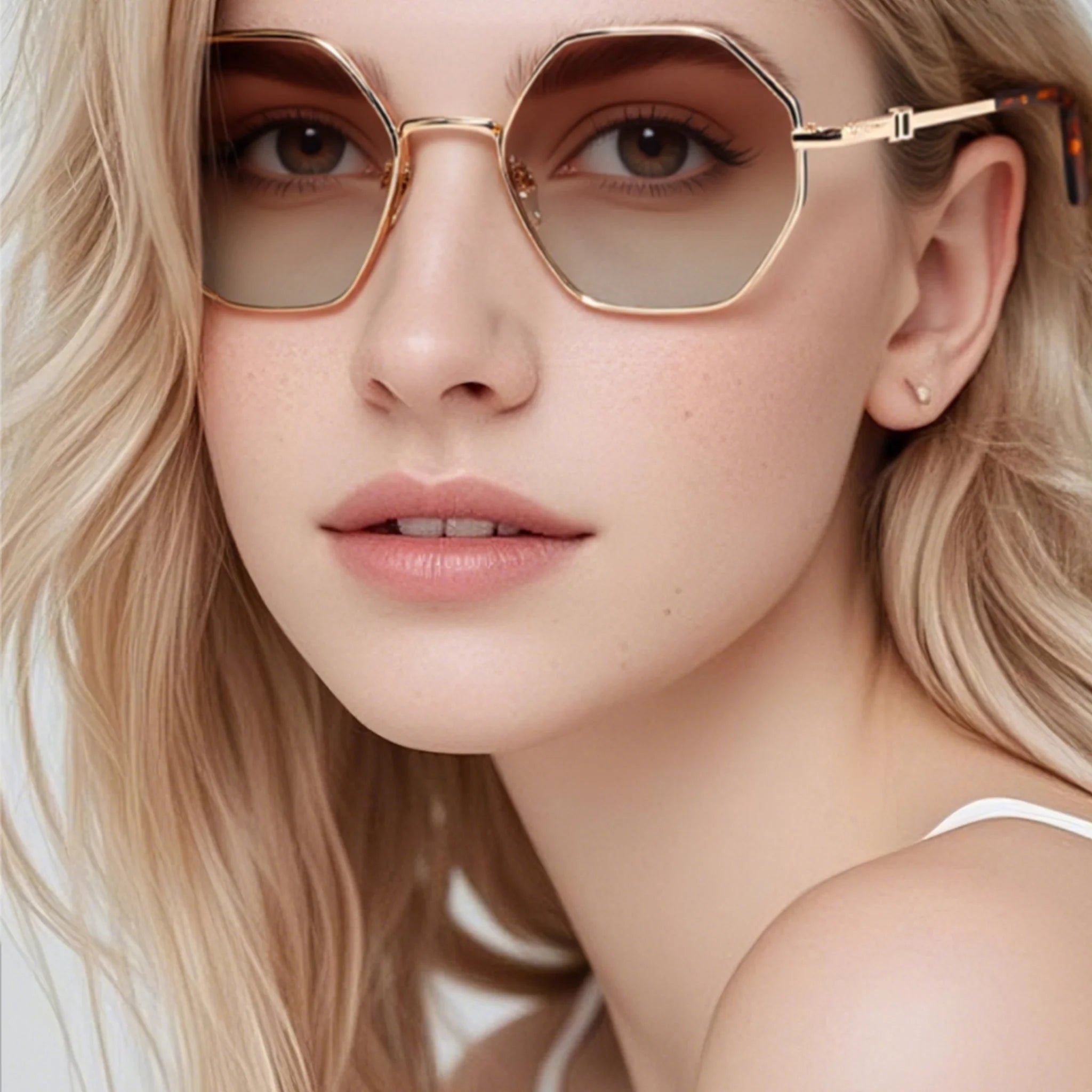 Occhiali da sole geometrici in metallo JT-GLT8622 - Joyiris Eyewear