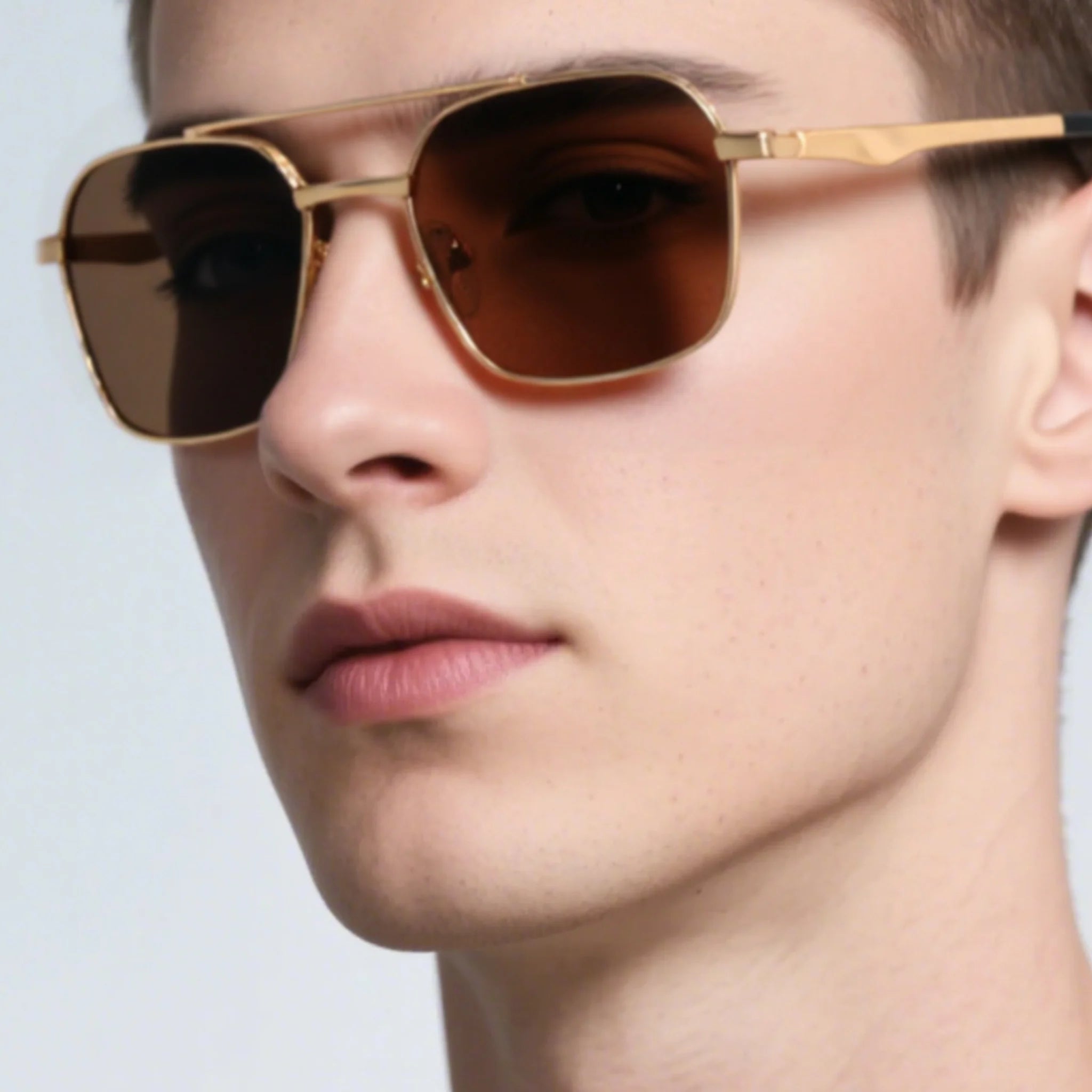 Occhiali da sole geometrici in metallo JT-GLT8636 - Joyiris Eyewear