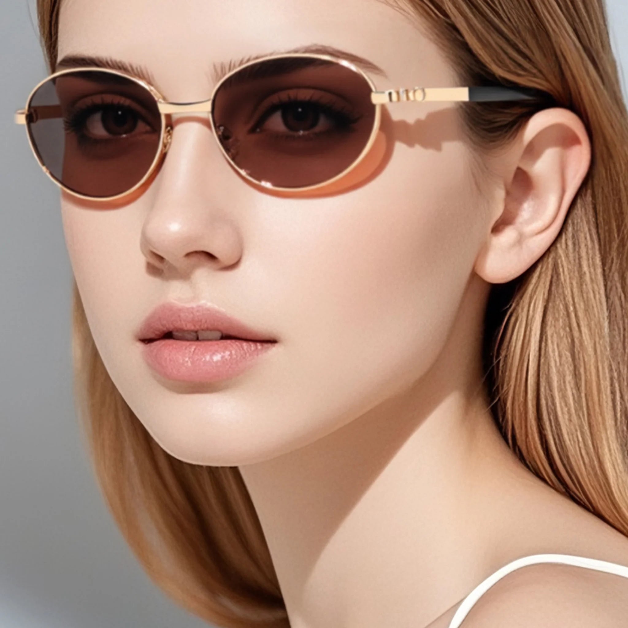 Occhiali da sole ovali in metallo JT-GLT8640 - Joyiris Eyewear