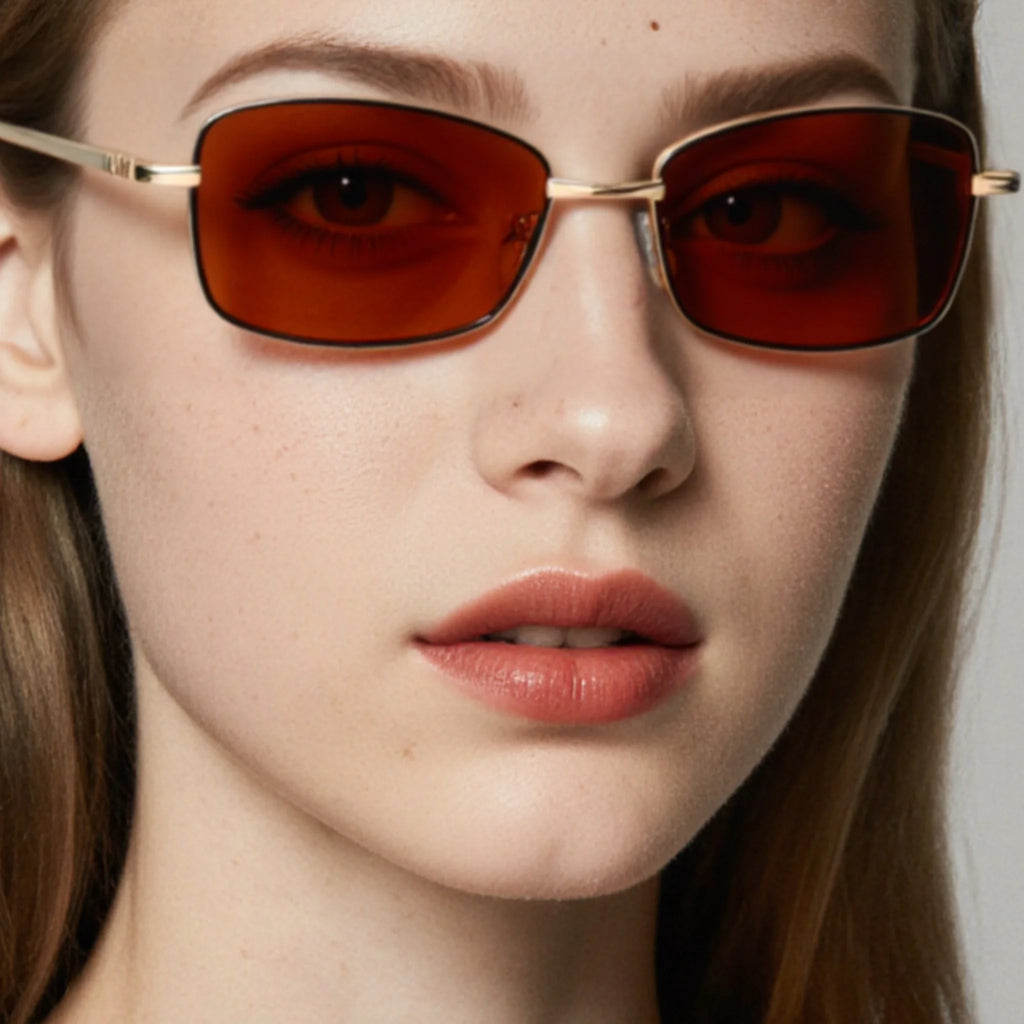 Occhiali da sole rettangolari in metallo JT-GLT8656 - Joyiris Eyewear