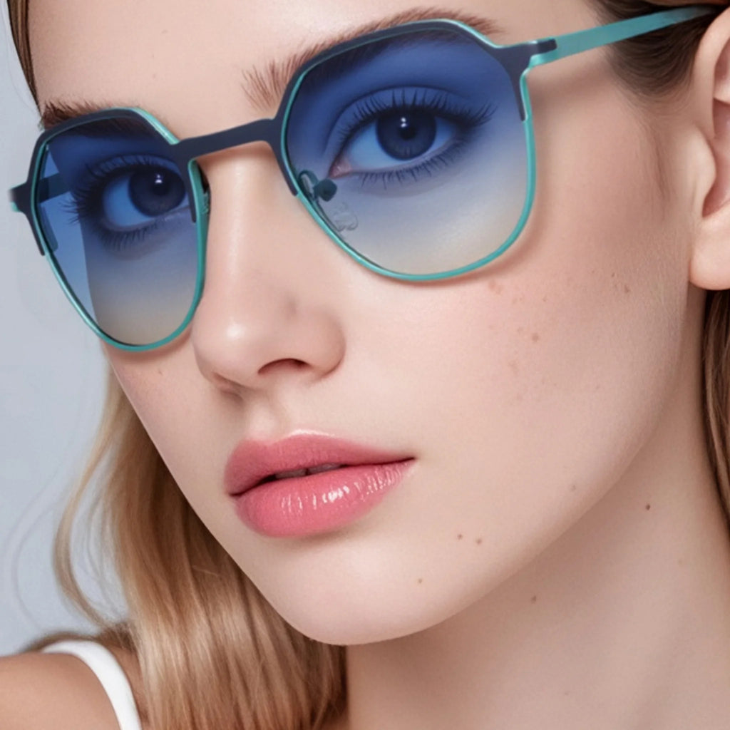 Occhiali da sole ovali in metallo JT-GLT8732 - Joyiris Eyewear