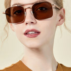 Occhiali da sole rettangolari in metallo JT-GLT8788 - Joyiris Eyewear