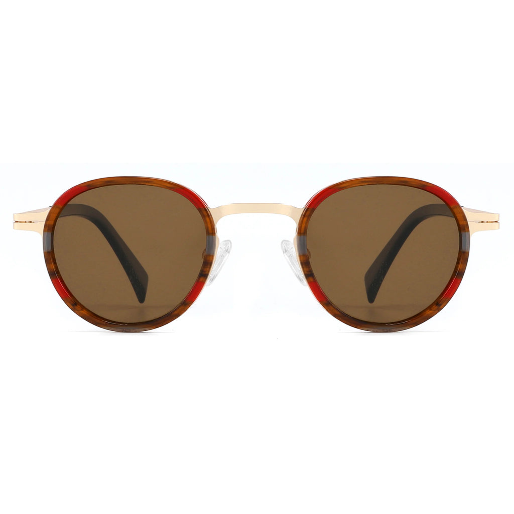 Occhiali da sole ovali in acetato e metallo JT-GLT8835 - Joyiris Eyewear
