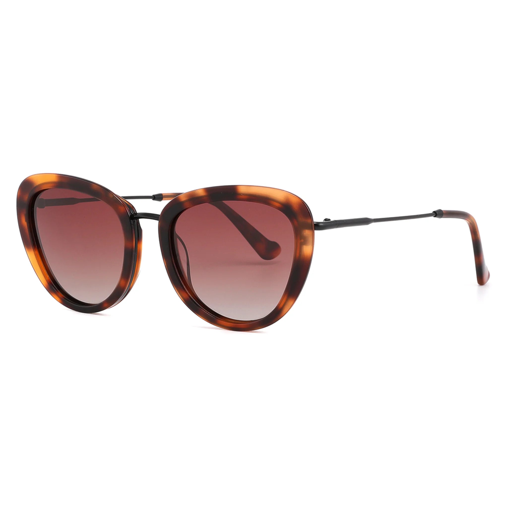 Occhiali da sole cat-eye in acetato e metallo JT-GLT9089 - Joyiris Eyewear