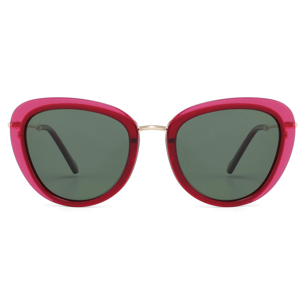Occhiali da sole cat-eye in acetato e metallo JT-GLT9089 - Joyiris Eyewear