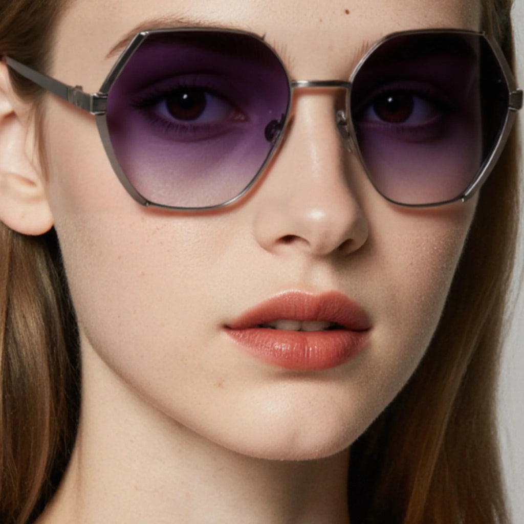 Occhiali da sole geometrici in metallo JT-GLT9231 - Joyiris Eyewear