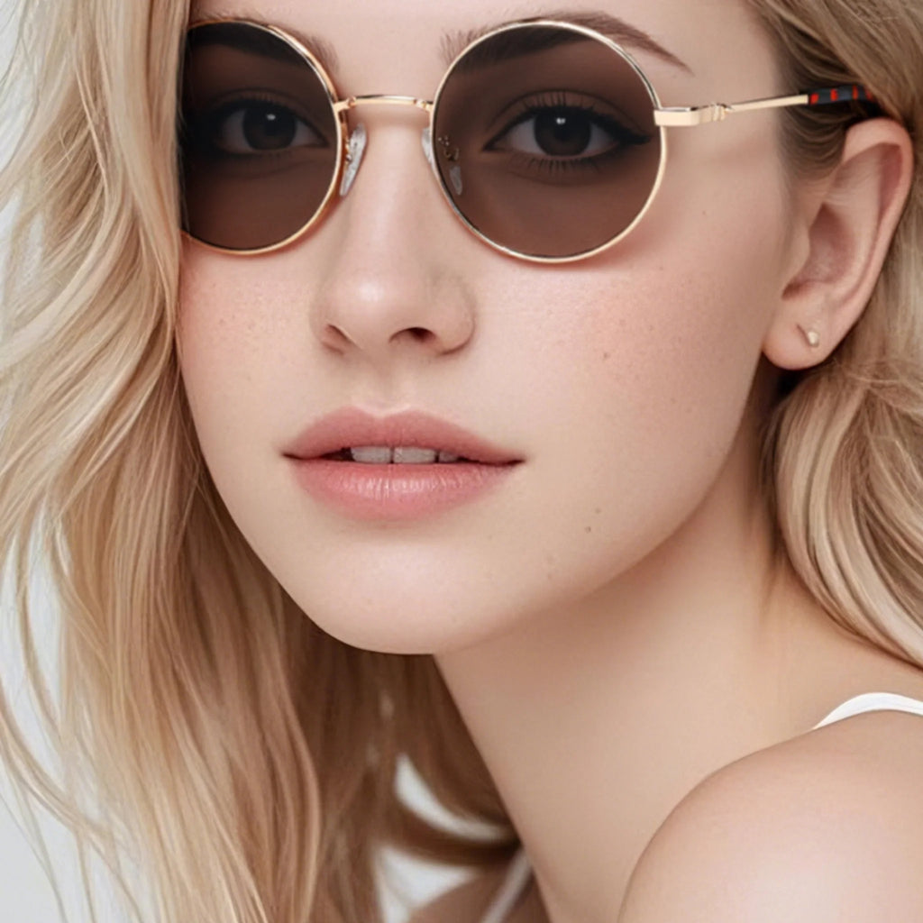 Occhiali da sole rotondi in metallo JT-GLT9233 - Joyiris Eyewear