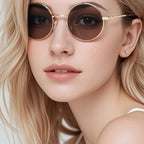 Occhiali da sole rotondi in metallo JT-GLT9233 - Joyiris Eyewear