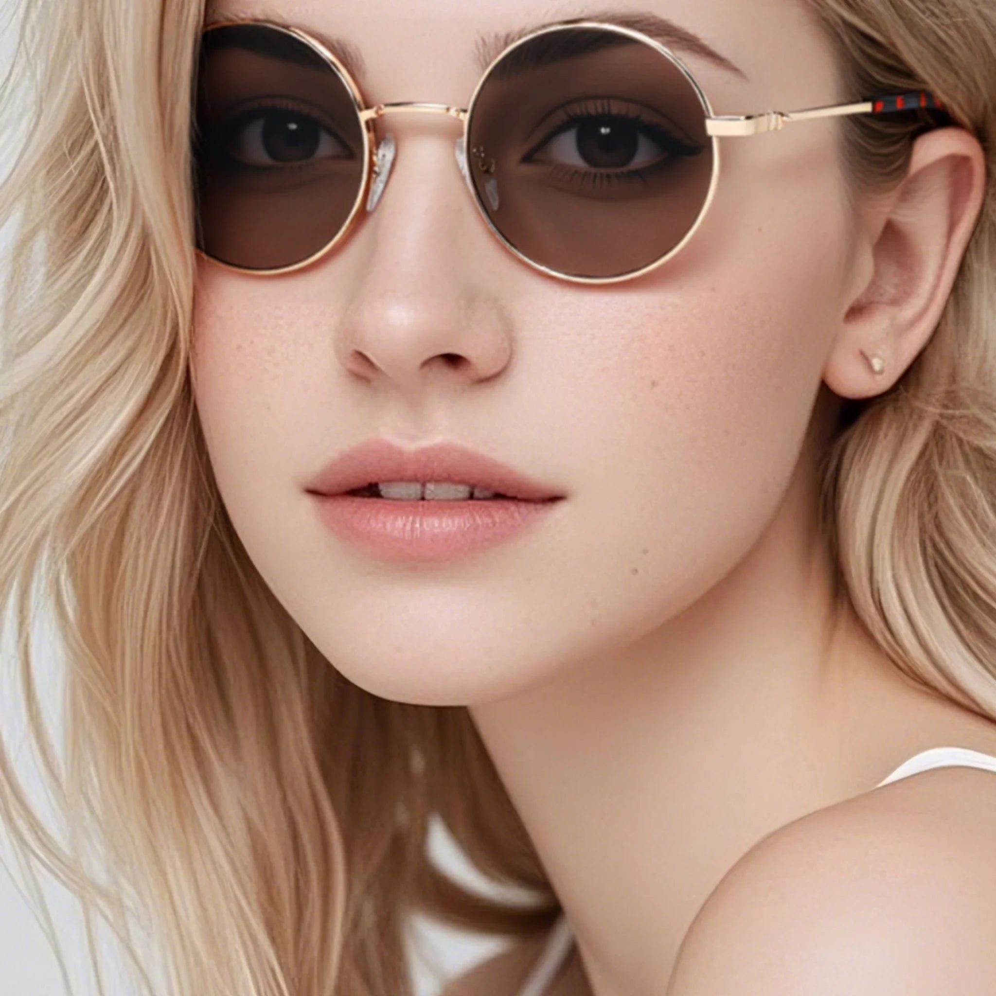 Occhiali da sole rotondi in metallo JT-GLT9233 - Joyiris Eyewear