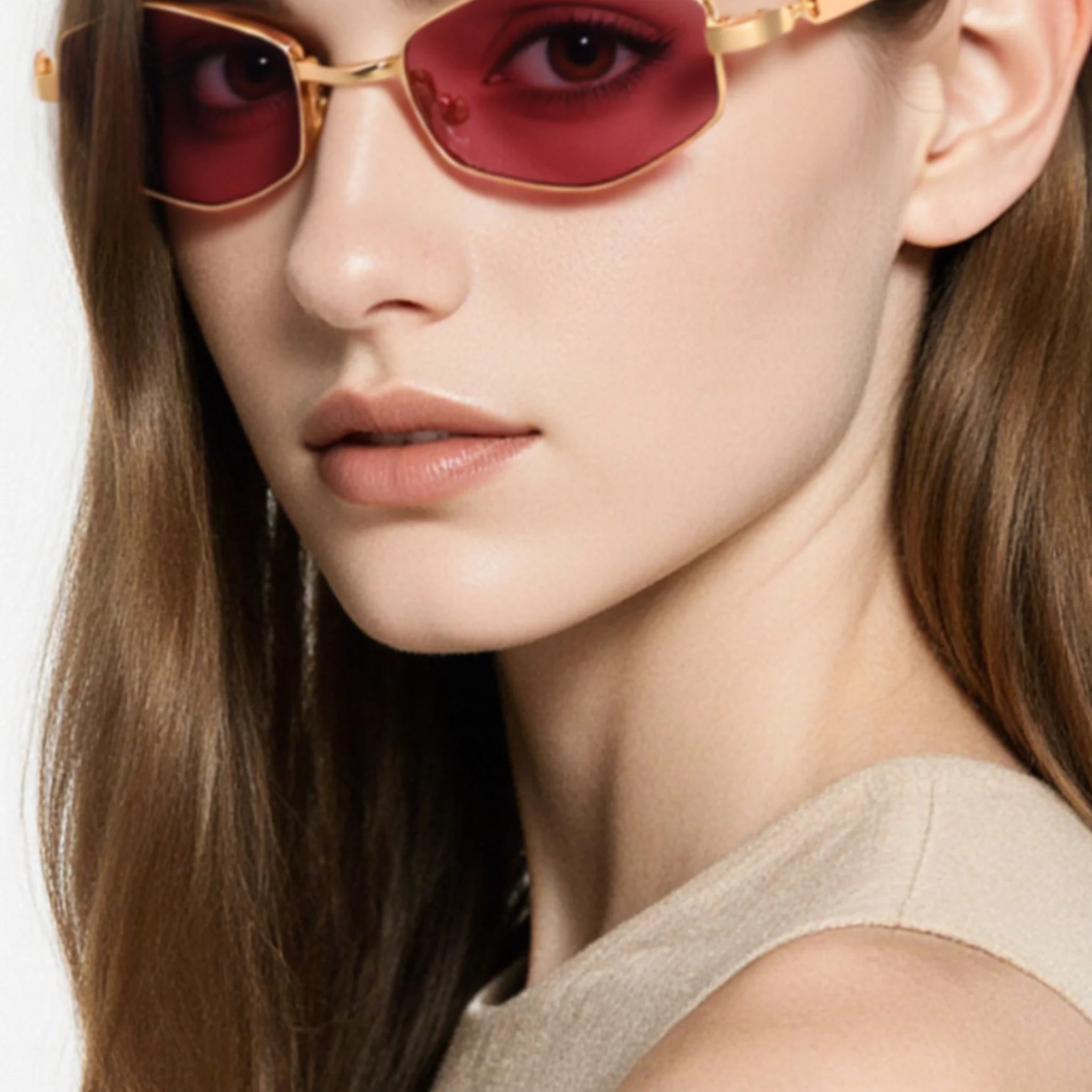 Occhiali da sole geometrici in metallo JT-GLT9326 - Joyiris Eyewear
